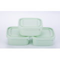 3PK square food container plastic lunch box 3pcs